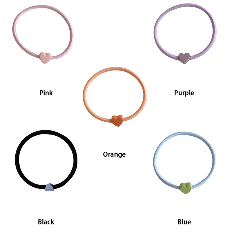 Dây buộc tóc cao su co giãn màu kẹo đơn giản thời trang Hàn Quốc cho nữ