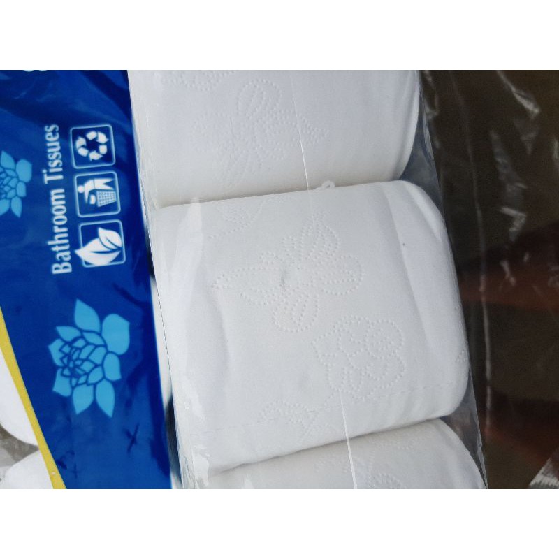 Giấy vệ sinh dai mịn 3 lớp, bịch 10 cuộn 1,2kg