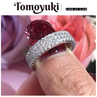Nhẫn TOMOYUKI đính kim cương nhân tạo phong cách Hàn Quốc sang trọng thời trang