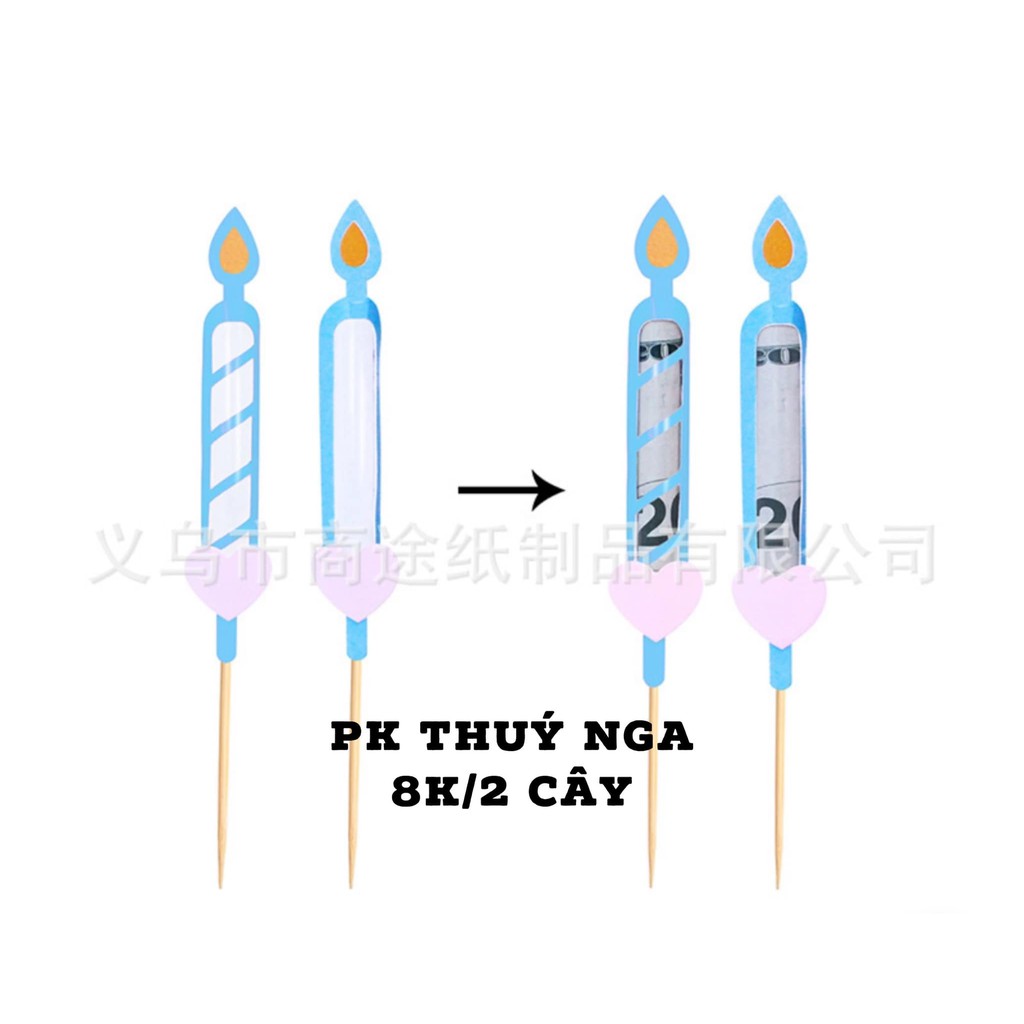 5 set 2 cây nến đặt tiền