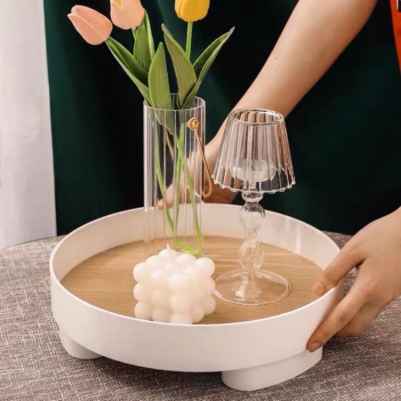 Khay decor trang trí nhà cửa phong cách Bắc Âu - khay đựng mỹ phẩm, trang sức , nến thơm