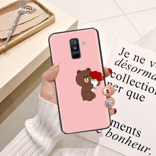 Ốp lưng Samsung A9 2018 Silicon dẻo hình Gấu Nâu Cute