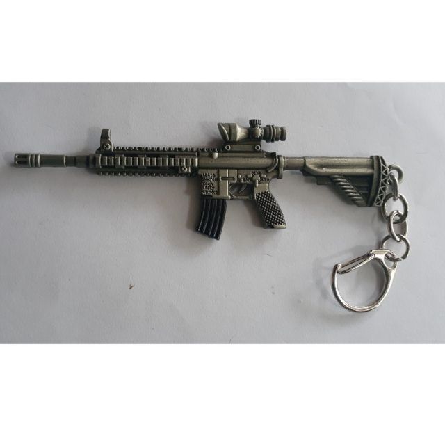 Móc Khoa, Móc Khóa mô hình súng M416 (PUBG), "SHOPVNS" CHẤT LƯỢNG Uy Tín, Kim Loại Không Gỉ, Giống M