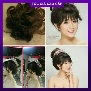 Tóc búi xoăn cột