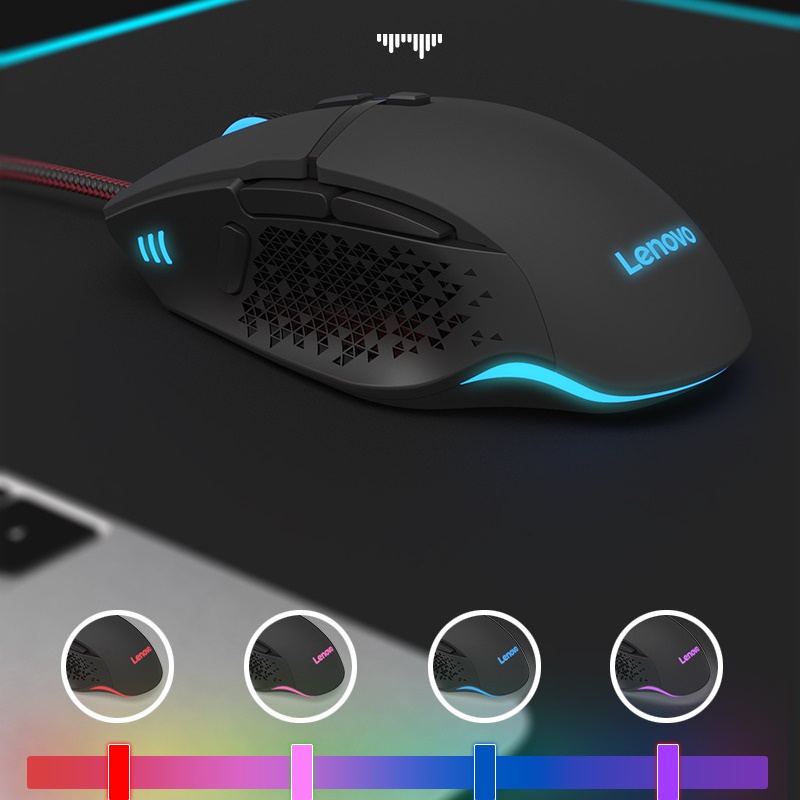 Chuột LED RGB 6400DPI Gaming Mouse Lenovo M106