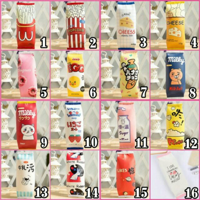 Hộp bút vỏ bánh nhiều mẫu