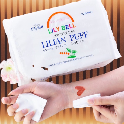 [Chính hãng] [Có sẵn] [Chính hãng] Bông Tẩy Trang Lily Bell Lilian Puff 222 Miếng