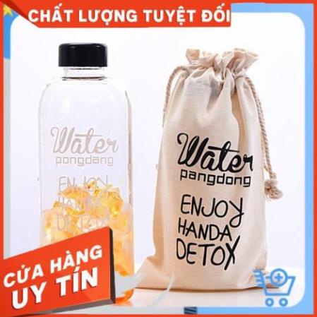 [ Bán Lẻ Giá Sỉ ] Bình Đựng Nước Dextox Kèm Túi Đựng Dung Tích 1L