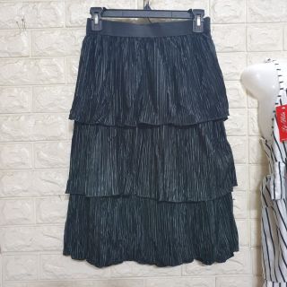 Chân váy 3 tầng vải nhủ dập ly, phom 60kg