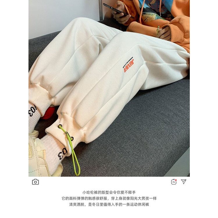 Quần dài thể thao dáng rộng phong cách Hồng Kông thời trang thu đông 2023 dành cho nam