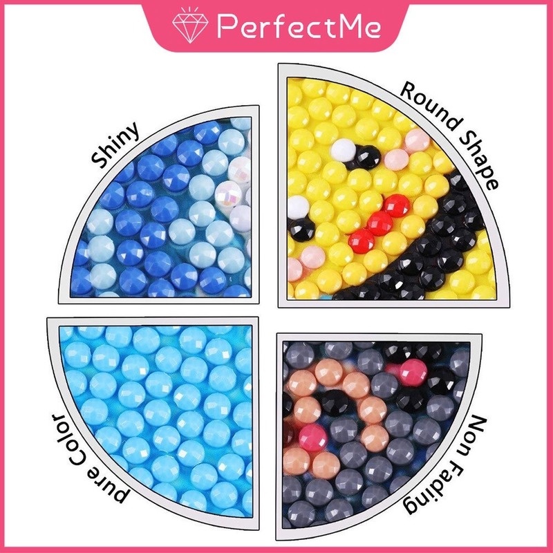 Bộ tranh đính đá 5D tự làm 30x50cm hình công chúa Disney dùng treo tường trang trí phòng khách