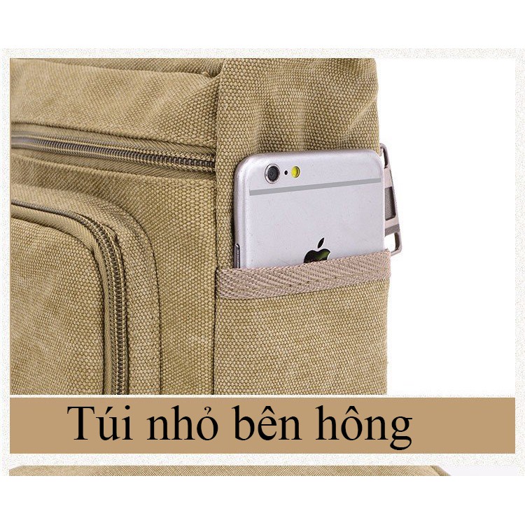 Túi đeo chéo thời trang vải bố RongGaoda