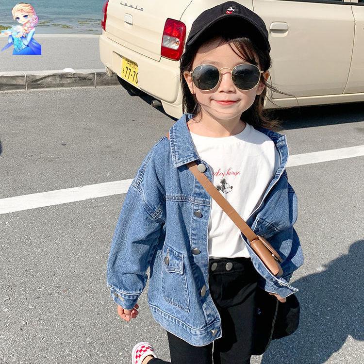 Áo Khoác Denim Thời Trang Xuân Thu Dành Cho Bé Gái 2022