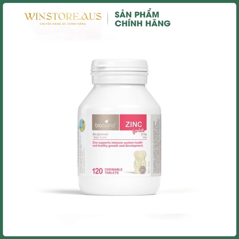 Viên Bổ Sung Kẽm Zinc 120 Viên Cho Bé Từ 1 Tuổi Úc [Date 2024]