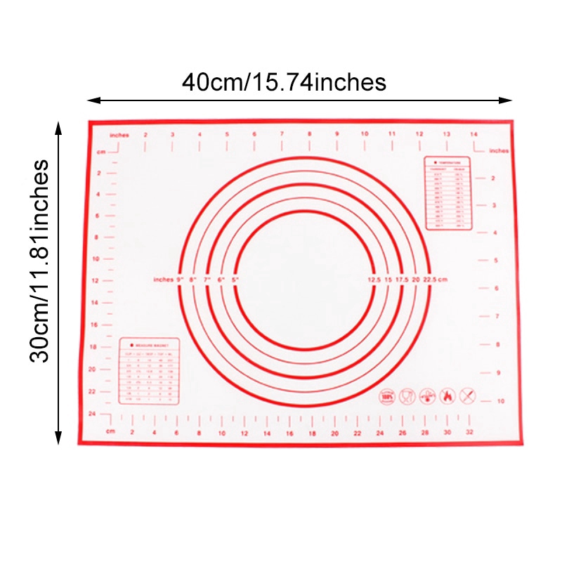 Tấm trải bằng silicon khổ lớn để làm bánh tiện dụng