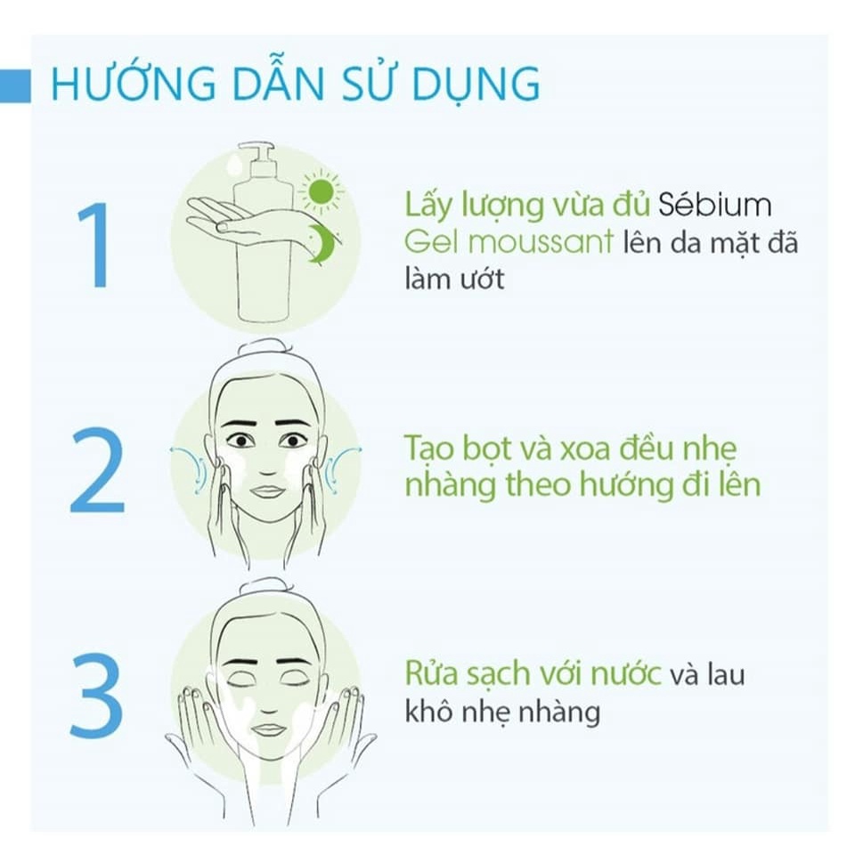 Gel rửa mặt tạo bọt cho da hỗn hợp và da dầu Bioderma Sebium Gel Moussant - 200ml