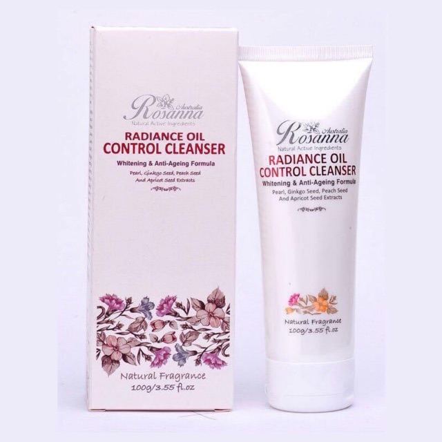 🌻SỮA RỬA MẶT TRẮNG DA, KIỀM DẦU, CHỐNG LÃO HÓA - RADIANCE OIL CONTROL CLEANSER ROÁNNA-100g🌻🌻