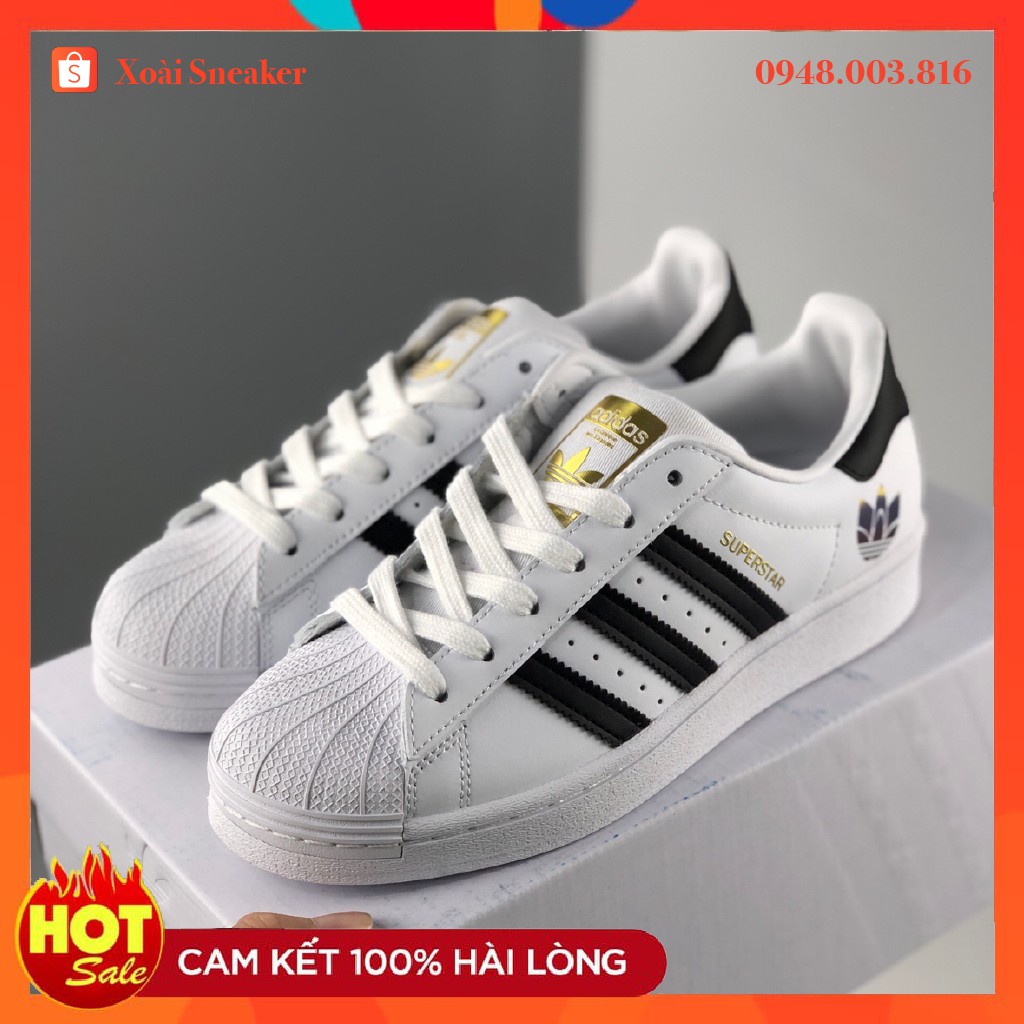 Giày Sneaker Superstar ⚜️Freeship⚜️ Giày Sneaker Superstar Tinh Tế Dễ Mix Đồ Đủ Size