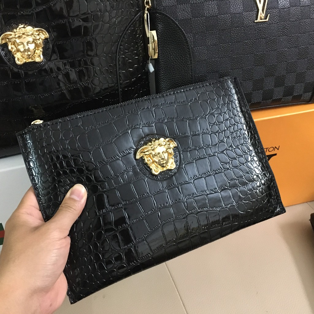 Ví Khóa Số cầm Tay thời trang cao cấp Clutch Unisex Mẫu hot 2021