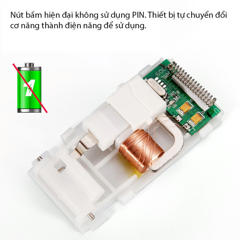 Chuông cửa không dây, nút nhấn không dùng pin FA-681PW