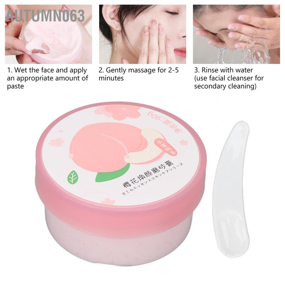 Tẩy tế bào chết hương đào Sữa dưỡng làm sạch sâu 90g Autumn063