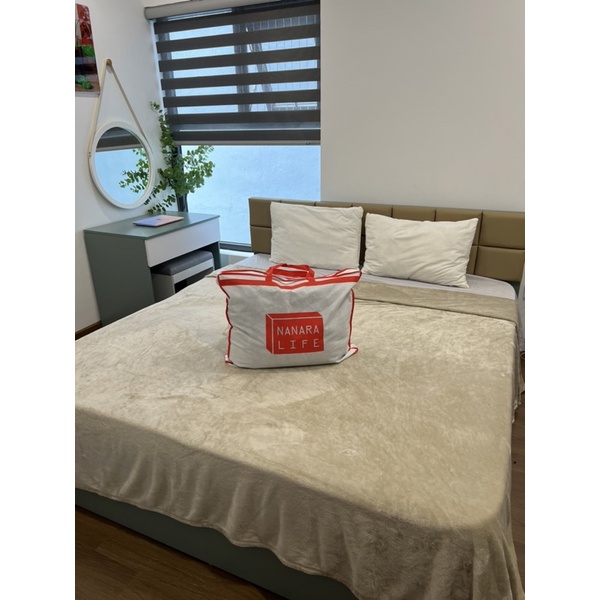 Tổng sỉ chăn lông cừu Nanara Nhật size King 2.73*2.33 nặng 2.4kg