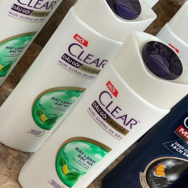Dầu gội clear bạc hà 175ml