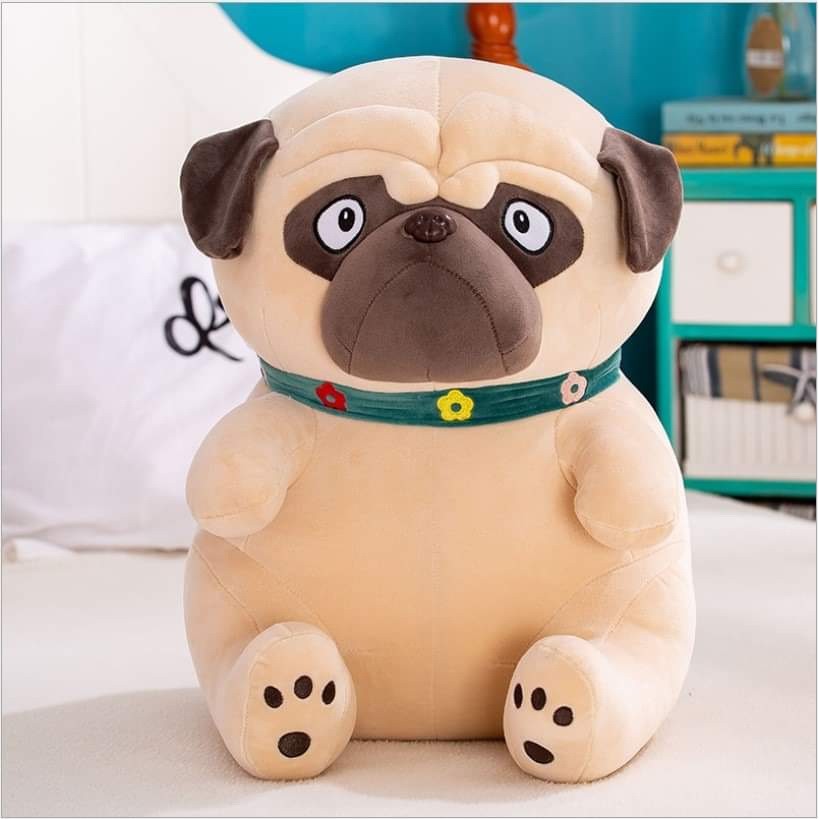 GẤU BÔNG CHÓ BULLDOG NGỒI (55 CM) GB179