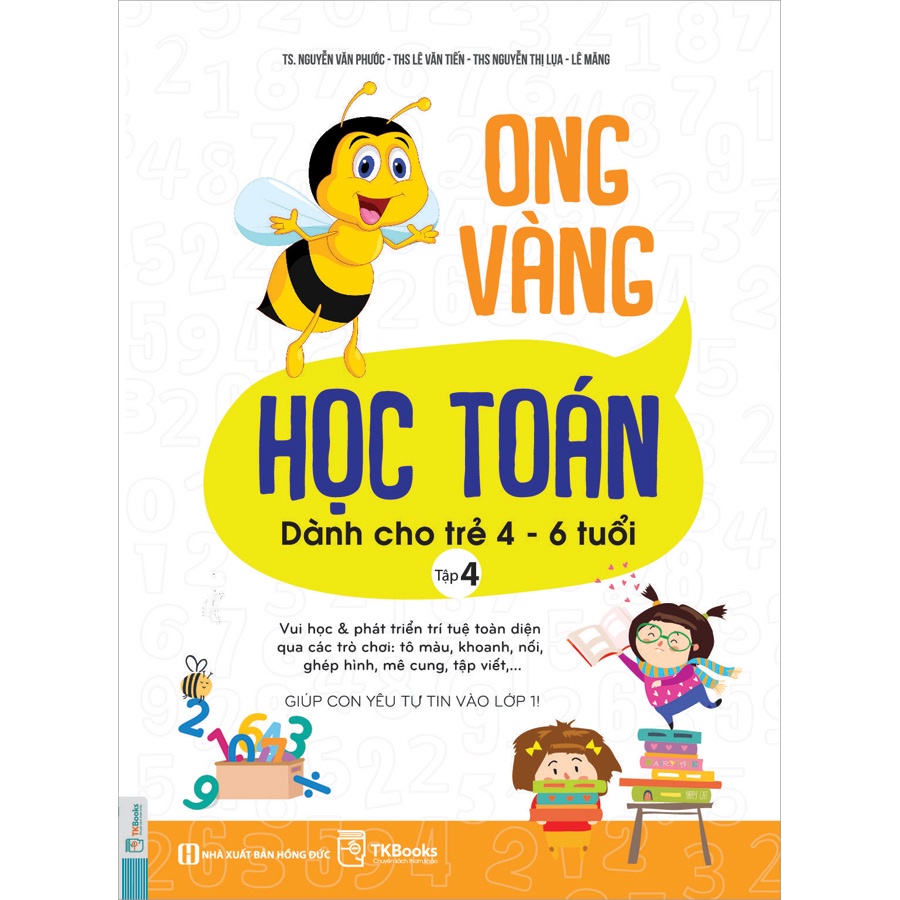 Combo Sách - Ong Vàng Học Toán Dành Cho Trẻ 4-6 tuổi - Học Kèm App Online