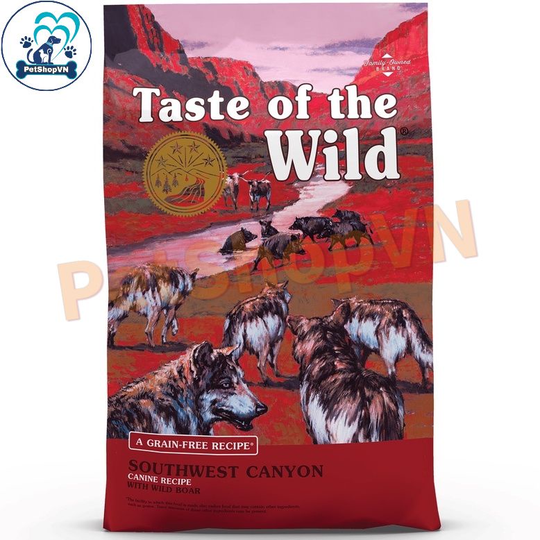 Thức Ăn Cho Chó Hạt TASTE OF THE WILD SOUTHWEST CANYON Vị Heo Rừng Nướng