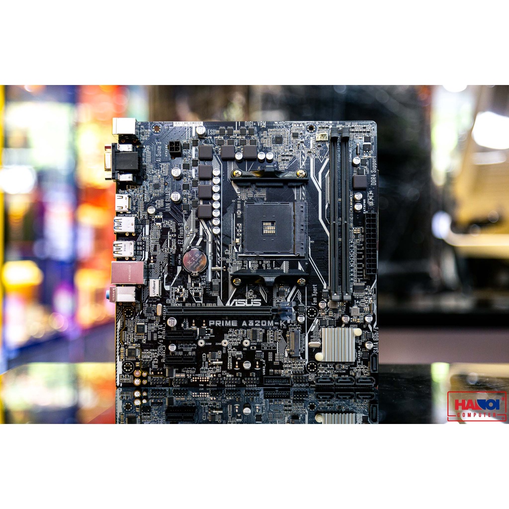 Mainboard ASUS PRIME A320M-K (AMD A320, Socket AM4, ATX, 2 khe RAM DDR4)