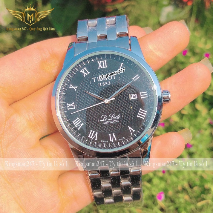 Đồng hồ nam chính hãng TS 1853 dây thép không gỉ cao cấp, mặt vân cực đẹp sang trọng giá rẻ [Tặng thêm pin] | BigBuy360 - bigbuy360.vn