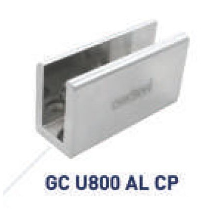 Kẹp kính không cần khoan lỗ GC U800 AL CP