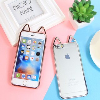Ốp lưng iphone trong suốt tai mèo
