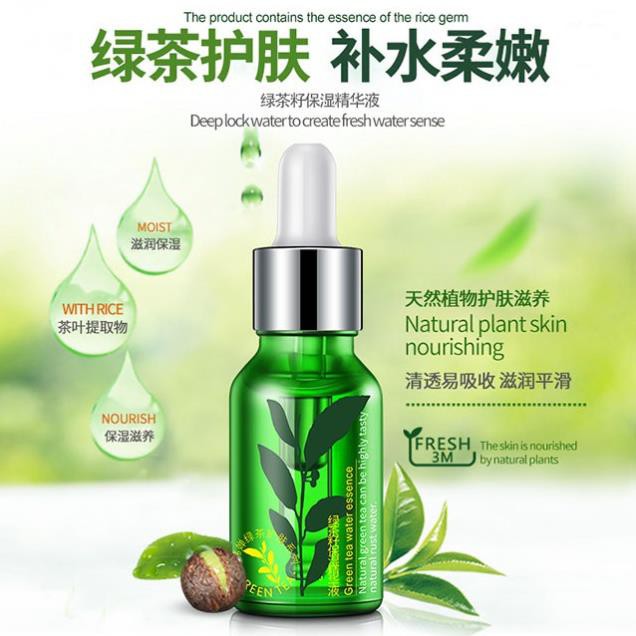 Serum Dưỡng Da Lành Mụn Trà Xanh Rorec 15ml