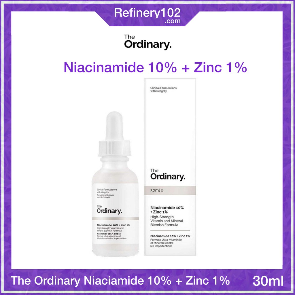 The Ordinary Niacinamide 10% + Zinc 1% - Serum hỗ trợ sáng da thâm mụn se khít lỗ chân lông