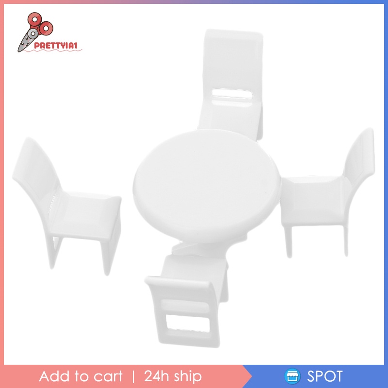 Set 1 / 50 Mô Hình Bàn Ăn + Ghế Nhựa Mini Cho Nhà Búp Bê