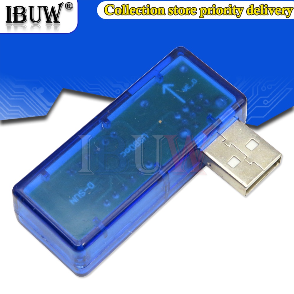 1 Chiếc USB Kiểm Tra Dòng Điện Áp Suất Sạc Mini USB Trong Suốt