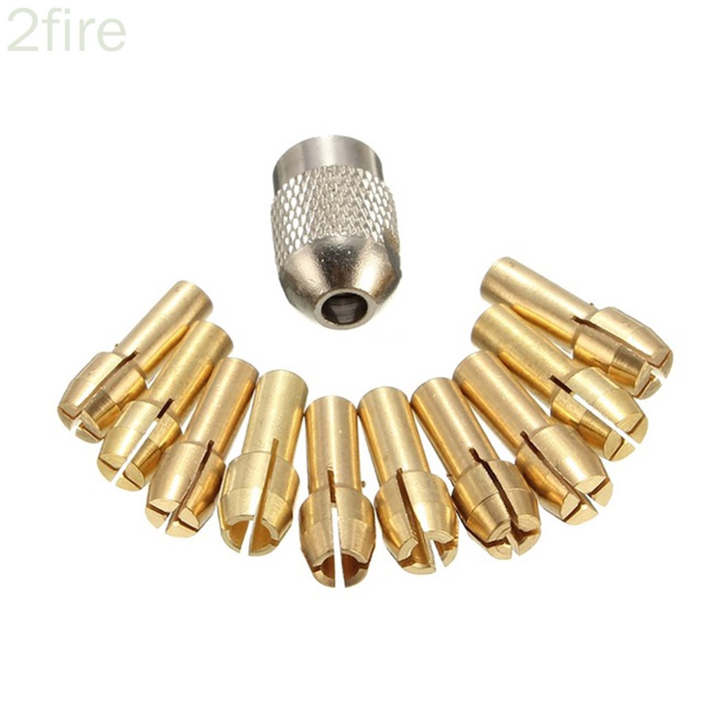 BITS Bộ 11 Đầu Kẹp Mũi Khoan 0.5-3.2mm 4.3mm
