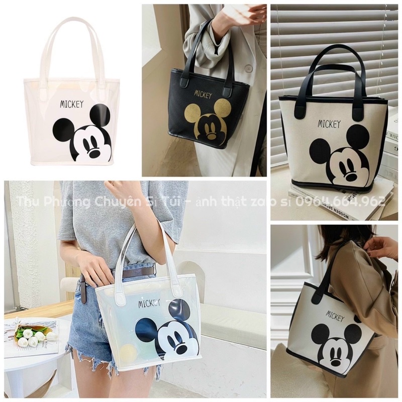 TÚI XÁCH NỮ, TÚI ĐEO VAI MICKEY SIZE TO - TÚI ĐI CHƠI, ĐI HỌC