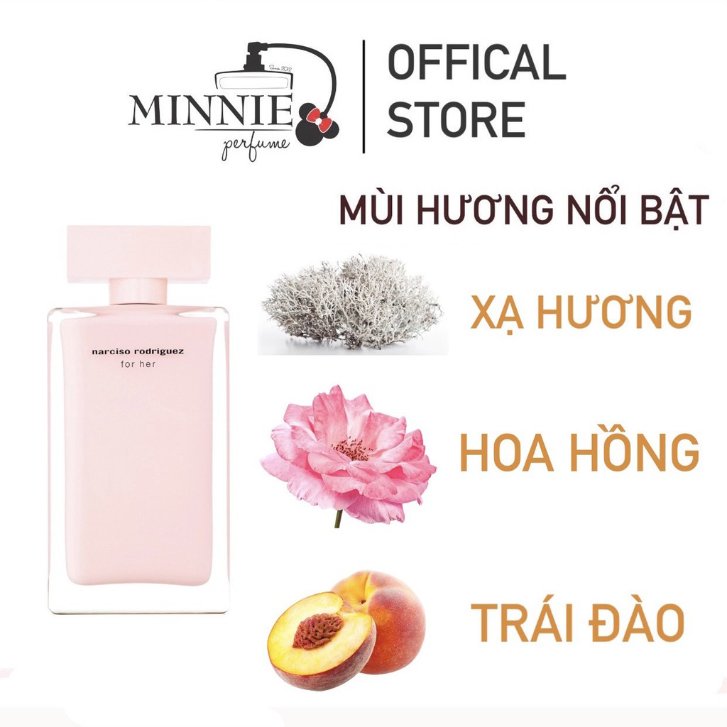 [BILL PHÁP] Nước Hoa Narciso Rodriguez For Her EDP 10ml/ 20ml/ 30ml | Thế Giới Skin Care