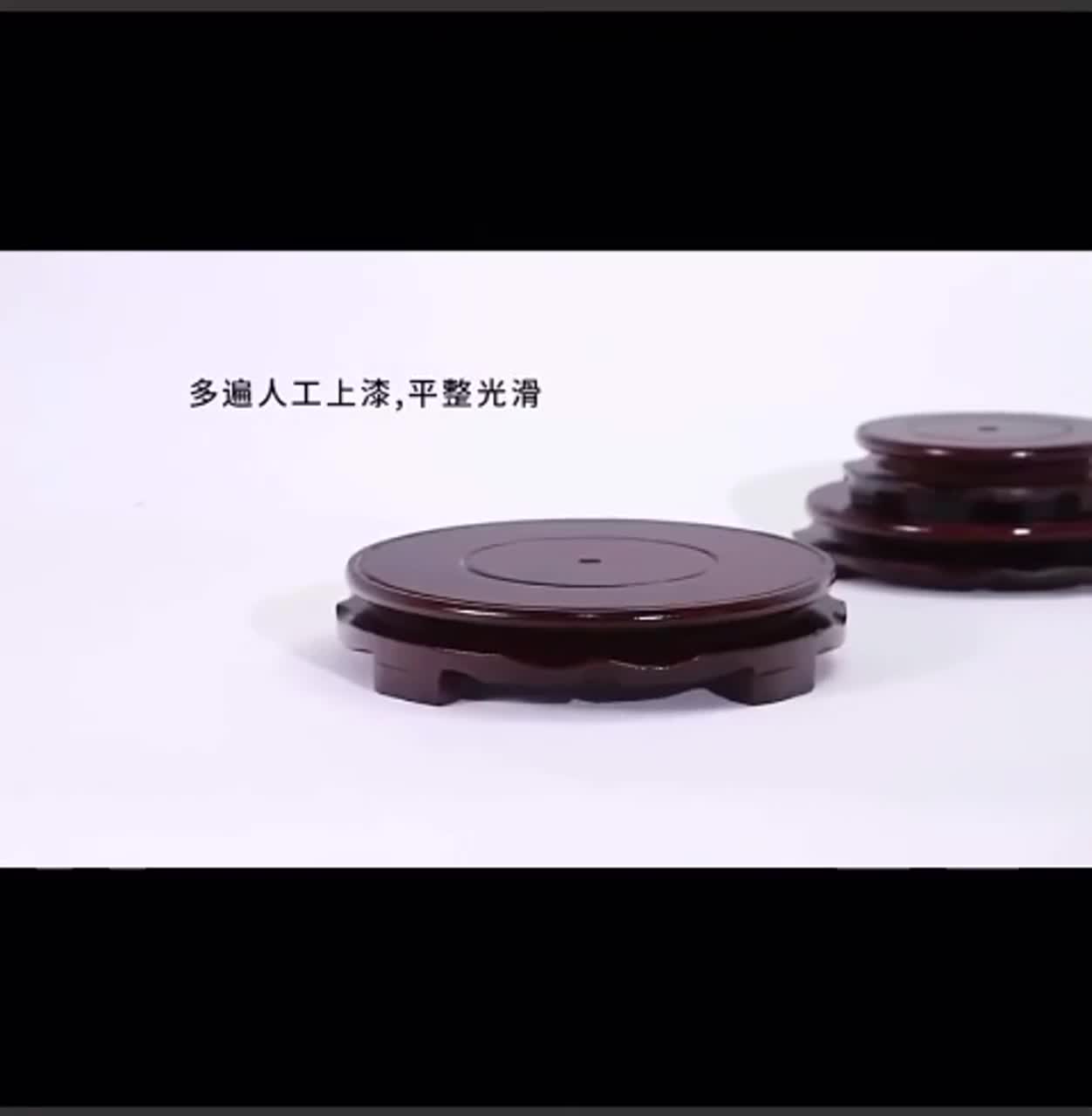 Đế gỗ xoay dùng đặt bình rượu, thác nước, và đồ vật để bàn khác | BigBuy360 - bigbuy360.vn