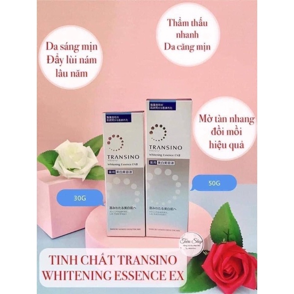 Tinh chất dưỡng trắng sáng da Transino Whitening Essence ExII 50g Nhật, Serum Transino Nhật Bản.