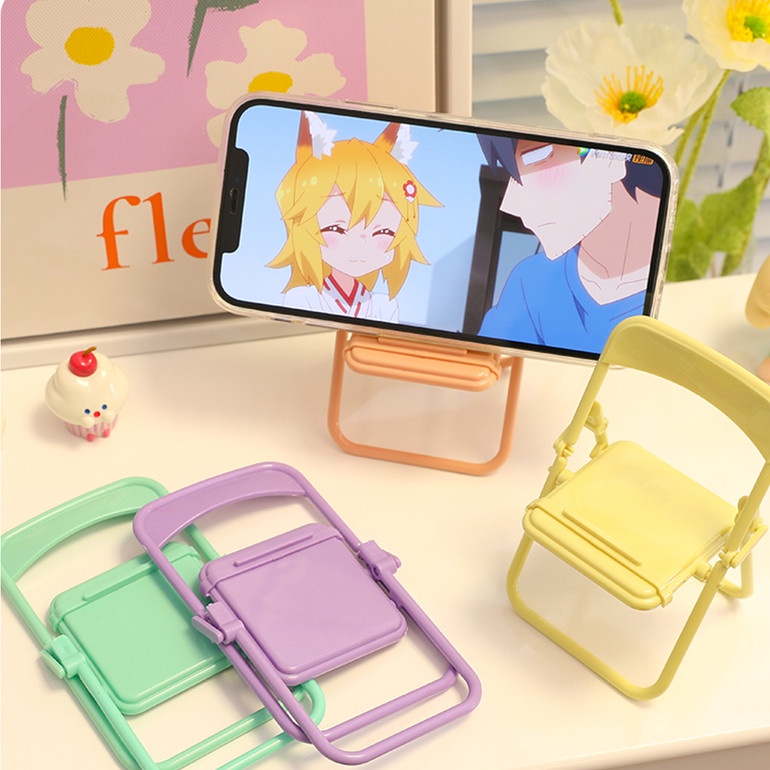 Giá đỡ điện thoại có thể gập lại thích hợp cho Iphone Samsung Oppo Vivo Xiaomi Redmi