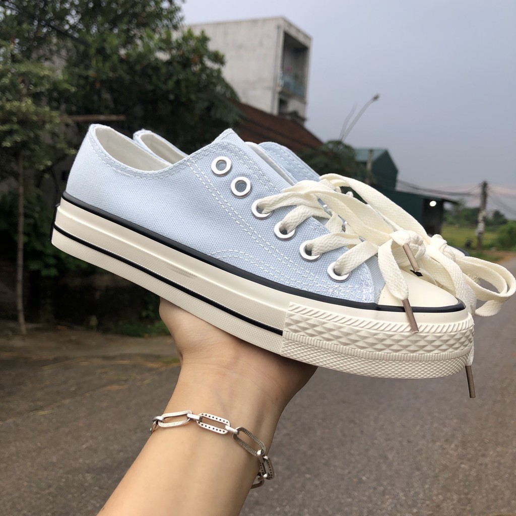 Giày cổ cao cổ thấp đế cao mũi bóng nhiều màu, giày ulzzang học sinh kiểu dáng Hàn Quốc | BigBuy360 - bigbuy360.vn