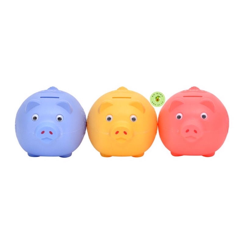 Lợn nhựa tiết kiệm tiền cho bé 3 size Việt Nhật , Ống heo đựng ngộ nghĩnh đáng yêu BOKIDS HBQ