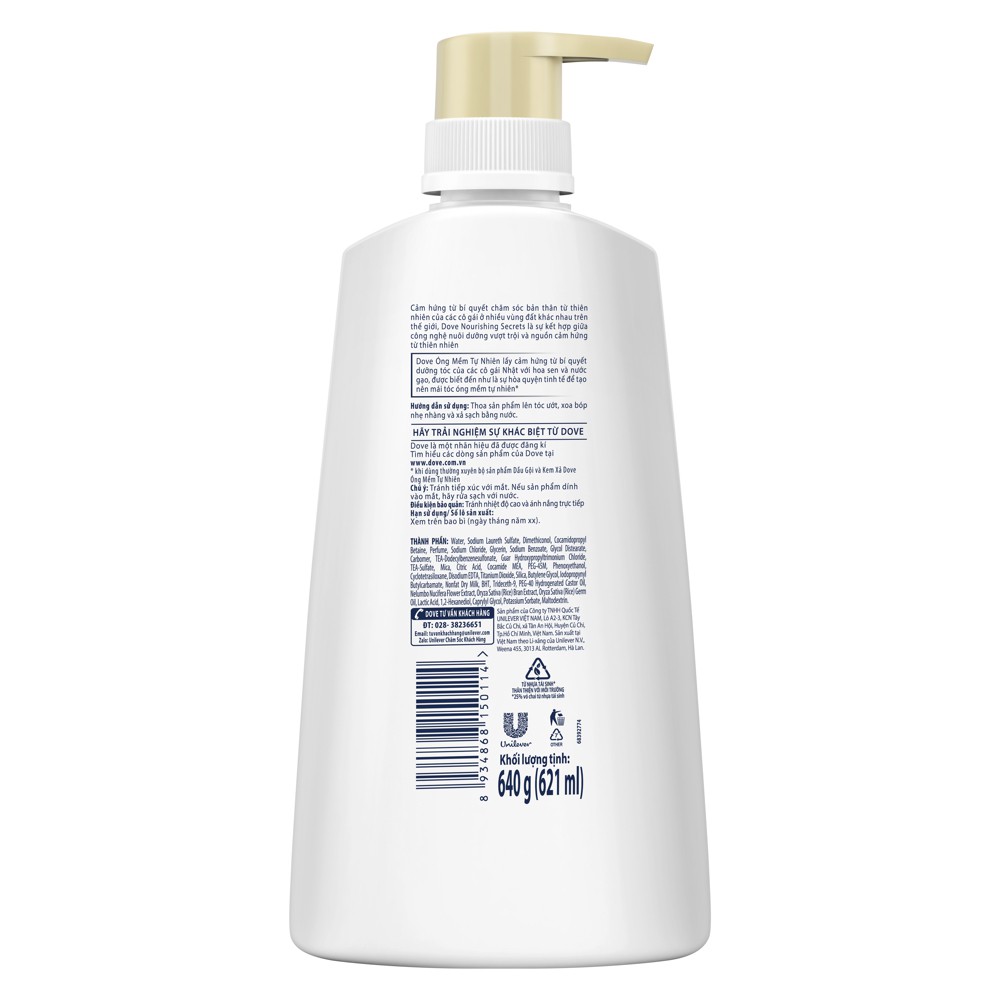 Dầu gội Dove Thiên nhiên 640gr | BigBuy360 - bigbuy360.vn
