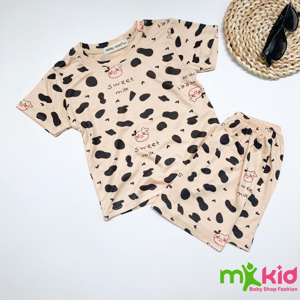 Bộ Cộc Tay Cho Bé  Bộ Minky Mom Cộc Tay Chất Cotton 100% siêu mềm mịn thoáng mát