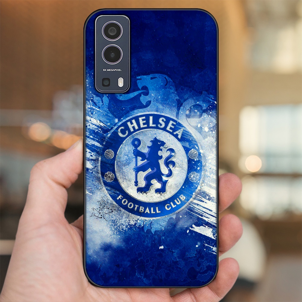 Ốp lưng Vivo Y72 5G viền đen in hình Chelsea FC