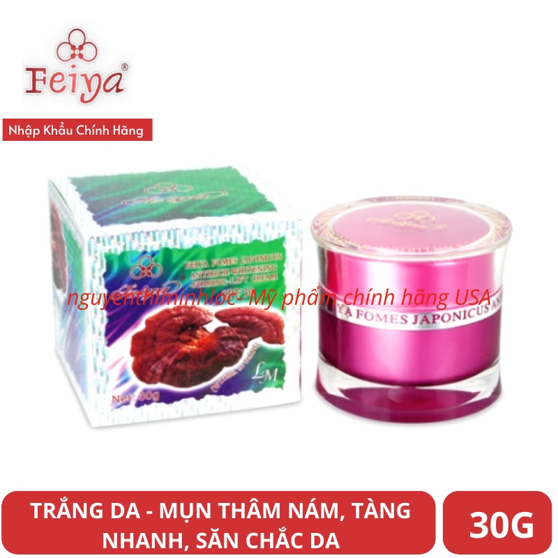 Kem Dưỡng Trắng Da FEIYA Linh Chi Fomes Japonicus Antirich Beauty - Firming - Lift Cream SPF30 30G